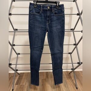 Like-New Women’s Size 2 American Eagle Outfitters Blue High Rise Jeggings